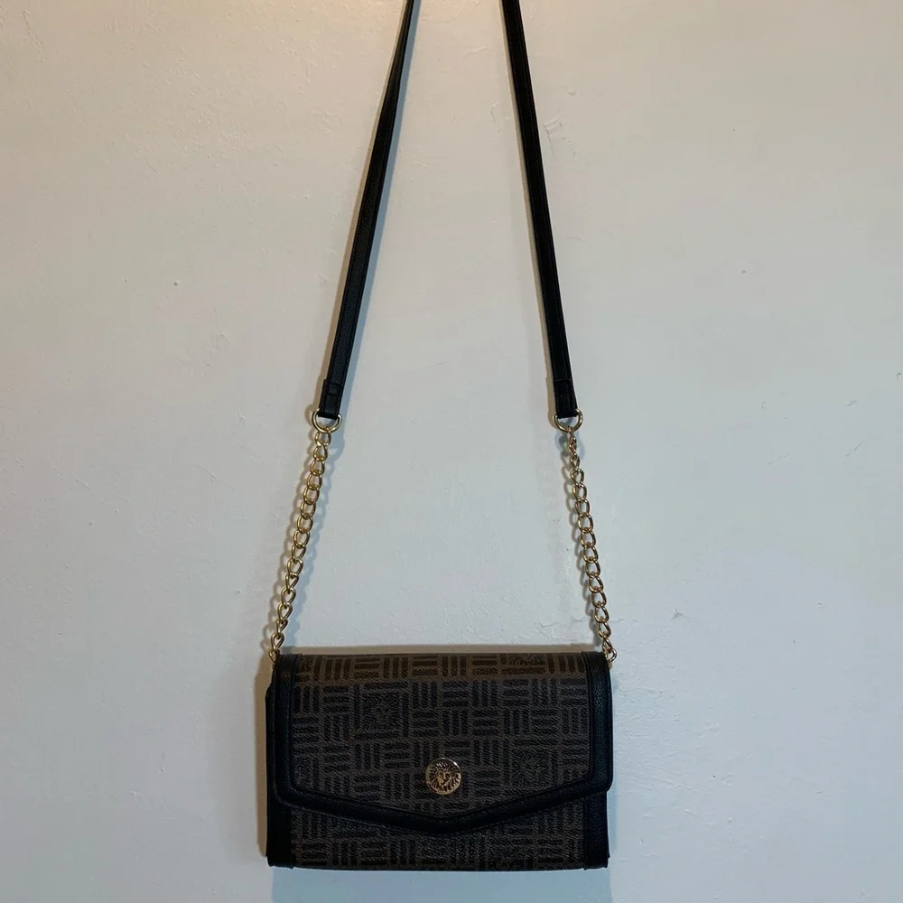 Anne Klein Signature Wallet Crossbody Bag